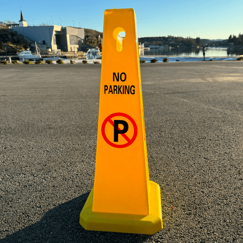 Trafikkjegle parkering forbudt - 2 pakning